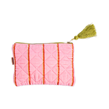 Kip & Co Wategos Soiree Stripe Velvet Cosmetics Purse