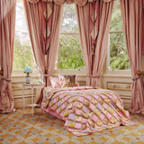 Kip&Co x Fairyland Flower Chain Harlequin Organic Cotton Quilted Kids Bedspread Single