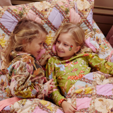 Kip&Co x Fairyland Flower Chain Harlequin Organic Cotton Quilted Pillowcase 1P Single