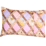 Kip&Co x Fairyland Flower Chain Harlequin Organic Cotton Quilted Pillowcase 1P Single