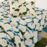 Kip & Co Hydrangea Blue Organic Cotton Fitted Sheet