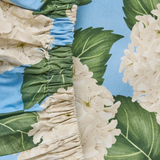 Kip & Co Hydrangea Blue Organic Cotton Fitted Sheet