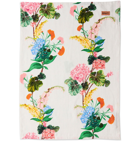 Kip & Co Bouquet Beauty Linen Tea Towel