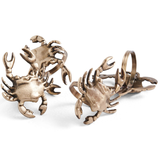 Kip & Co Crab Brass 4P Napkin Rings