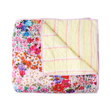 Kip & Co Full Bloom Reversible Linen Quilted Bedspread One Size