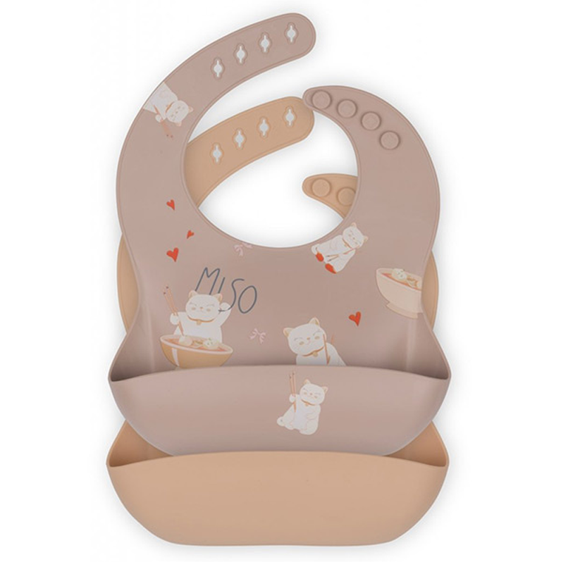 Konges Sløjd Silicone Bib 2 Pack Miso