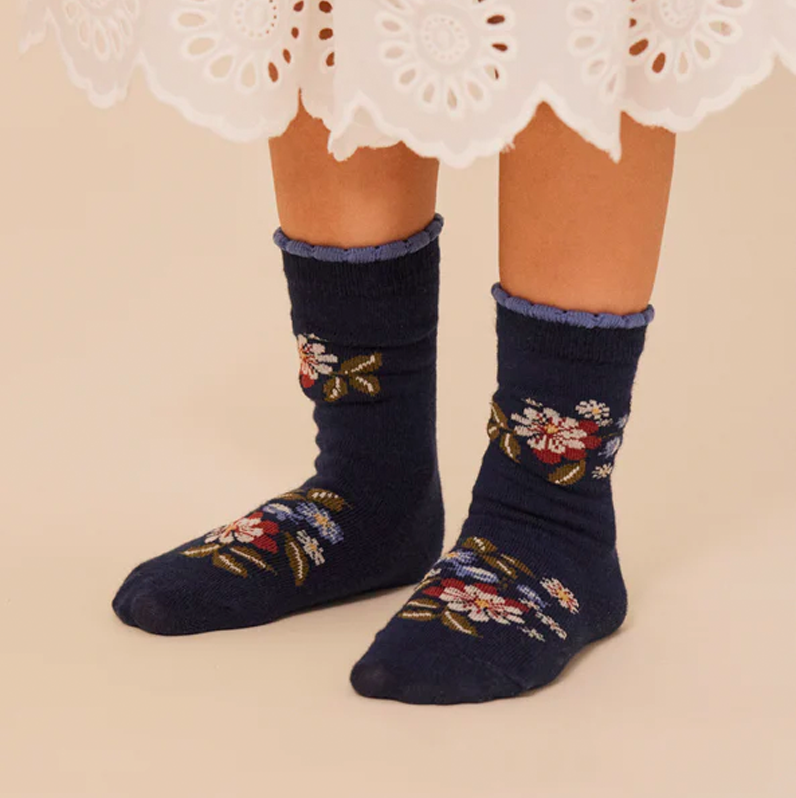 Konges Sløjd 2 Pack Jacquard Flower Socks