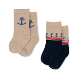 Konges Sløjd 2 Pack Anchor Jacquard Socks