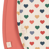 Konges Slojd 2 Pack Dinner Bib - Coeur Colore/Faded Rose