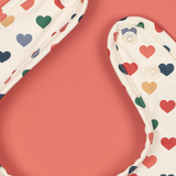 Konges Slojd 2 Pack Dinner Bib - Coeur Colore/Faded Rose