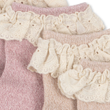 Konges Sløjd 2 Pack Glitter Frill Socks - Rosette