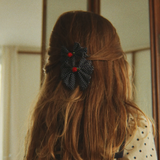 Konges Sløjd 2 Pack Rose Rouge Bow Hair Clip Dot Nuit