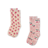 Konges Sløjd 2 Pack Printed Socks Cherry Mix