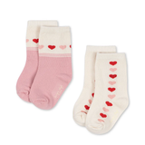 Konges Slojd Jacquard 2 Pack Socks - Heart