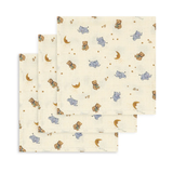 Konges Sløjd 3 Pack Muslin Cloths Cucciolo