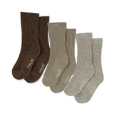 Konges Sløyd 3 Pack Rib Socks - Grey