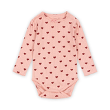 Konges Sløyd Minnie Long Sleeve Bodysuit Amour Rouge