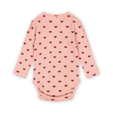 Konges Sløyd Minnie Long Sleeve Bodysuit Amour Rouge