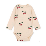 Konges Sløyd Classic Long Sleeve Bodysuit Ma Grande Cerise