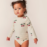 Konges Sløyd Classic Long Sleeve Bodysuit Ma Grande Cerise