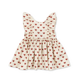 Konges Slojd Cianna Bow Dress Amour Rouge