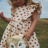 Konges Slojd Cianna Bow Dress Amour Rouge