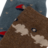 Konges Sløjd 2 Pack Lapis Socks Elephant/Boat