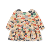 Konges Slojd Elin Long Sleeve Bow Dress - Like Cats & Dogs