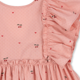 Konges Slojd Evia Frill Dress - Cherry Coeur