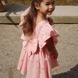 Konges Slojd Evia Frill Dress - Cherry Coeur