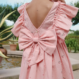 Konges Slojd Evia Frill Dress - Cherry Coeur