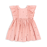 Konges Slojd Evia Frill Dress - Cherry Coeur