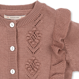 Konges Sløjd Fiol Frill Cardigan Burlwood