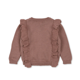 Konges Sløjd Fiol Frill Cardigan Burlwood