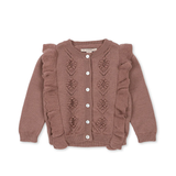 Konges Sløjd Fiol Frill Cardigan Burlwood