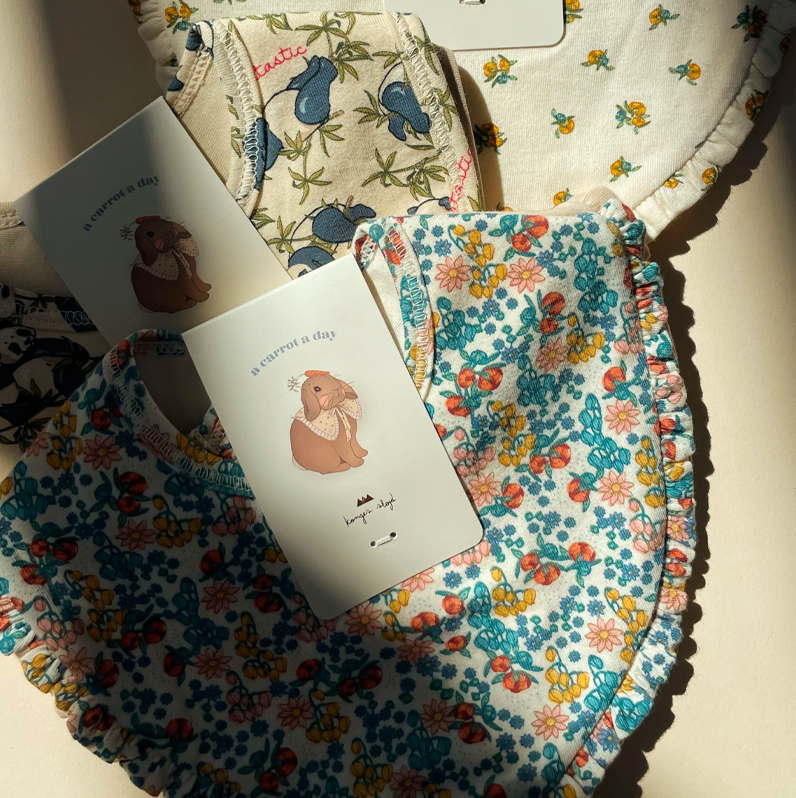 Konges Sløjd 2 Pack Frill Bibs - Bibi Fleur