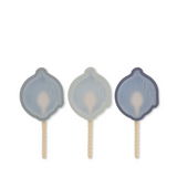 Konges Sløjd 3 Pack Ice Cream Moulds Lemon Blue Mix