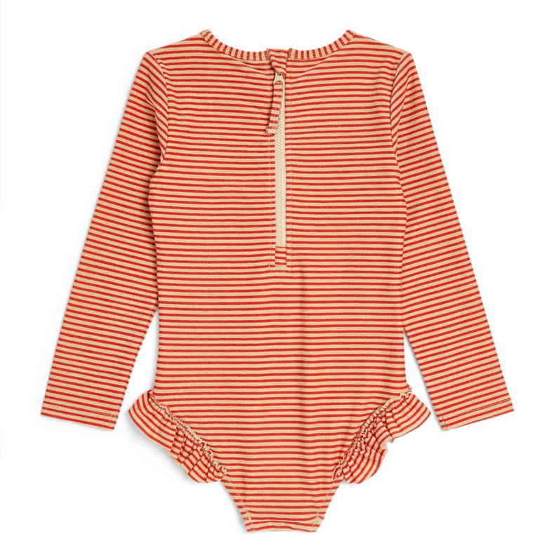 Konges Sløjd Jade Long Sleeve Swim Suit Glitter Stripe