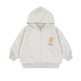 Konges Slojd Lou Sweat Zip Hoody Grey Melange