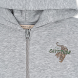Konges Sløjd Lou Zip Hoody Grey Melange