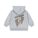 Konges Sløjd Lou Zip Hoody Grey Melange