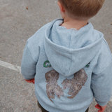 Konges Sløjd Lou Zip Hoody Grey Melange
