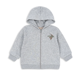 Konges Sløjd Lou Zip Hoody Grey Melange