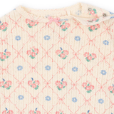 Konges Sløyd Minnie Long Sleeve Bodysuit Fleur Decor