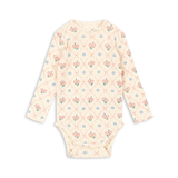 Konges Sløyd Minnie Long Sleeve Bodysuit Fleur Decor
