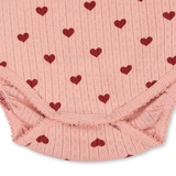 Konges Sløyd Minnie Long Sleeve Bodysuit Amour Rouge