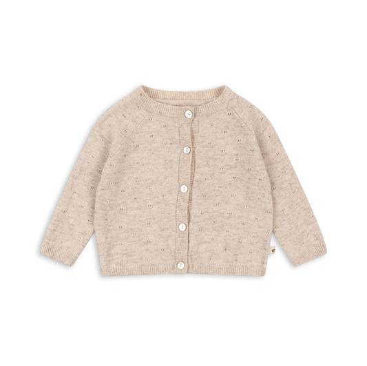 Konges Sløjd Mino Knit Cardigan Melange Pointelle