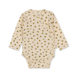 Konges Sløyd Basic Newborn Long Sleeve Bodysuit Peonia