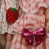 Konges Slojd Tut Bow Shoulder Bag - Sangria
