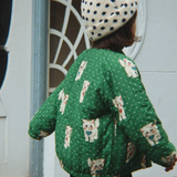 Konges Slojd Juno Bomber Jacket Dot Miao Verde